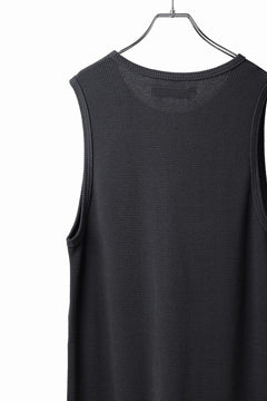 Load image into Gallery viewer, A.F ARTEFACT LONG LENGTH TANK TOP / RIB KNIT JERSEY (D.GREY)