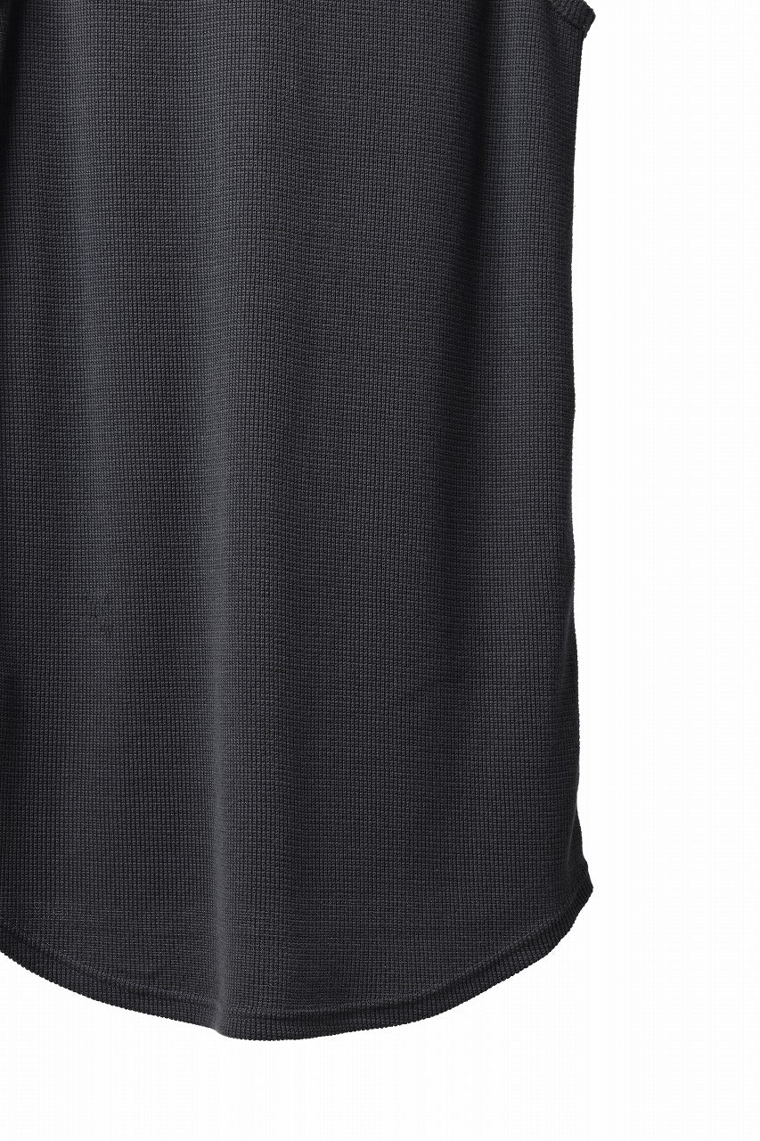 A.F ARTEFACT LONG LENGTH TANK TOP / RIB KNIT JERSEY (D.GREY)