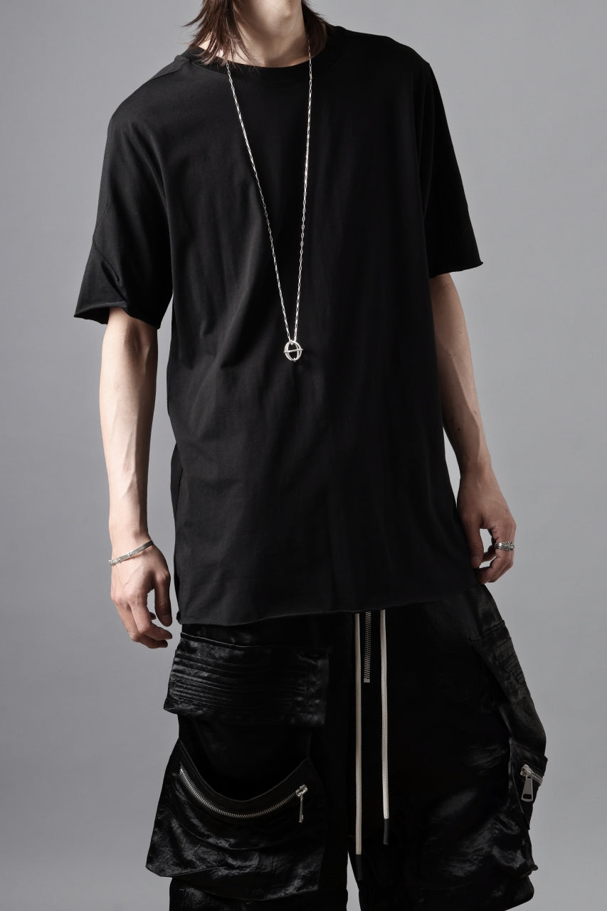 画像をギャラリービューアに読み込む, thom/krom STITCHING BASIC FIT T-SHIRT / SILKY COTTON JERSEY (BLACK)