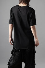 画像をギャラリービューアに読み込む, thom/krom STITCHING BASIC FIT T-SHIRT / SILKY COTTON JERSEY (BLACK)
