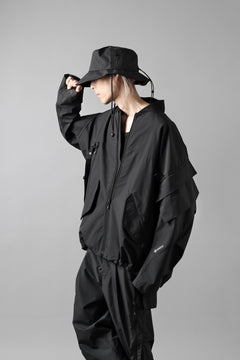 Load image into Gallery viewer, D-VEC x ALMOSTBLACK BUCKET HAT / WINDSTOPPER BY GORE-TEX LABS 3L S.D.G. (BLACK)