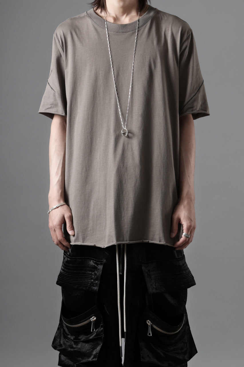 画像をギャラリービューアに読み込む, thom/krom STITCHING BASIC FIT T-SHIRT / SILKY COTTON JERSEY (ROCK)