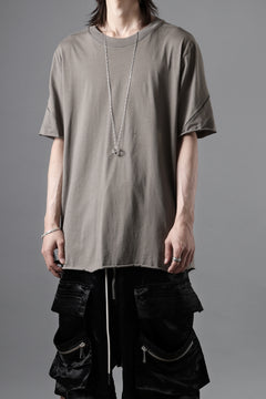 画像をギャラリービューアに読み込む, thom/krom STITCHING BASIC FIT T-SHIRT / SILKY COTTON JERSEY (ROCK)