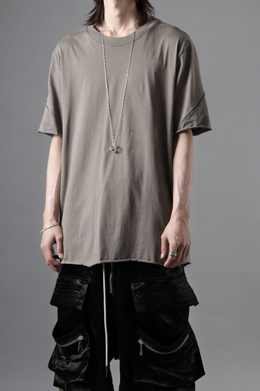 画像をギャラリービューアに読み込む, thom/krom STITCHING BASIC FIT T-SHIRT / SILKY COTTON JERSEY (ROCK)
