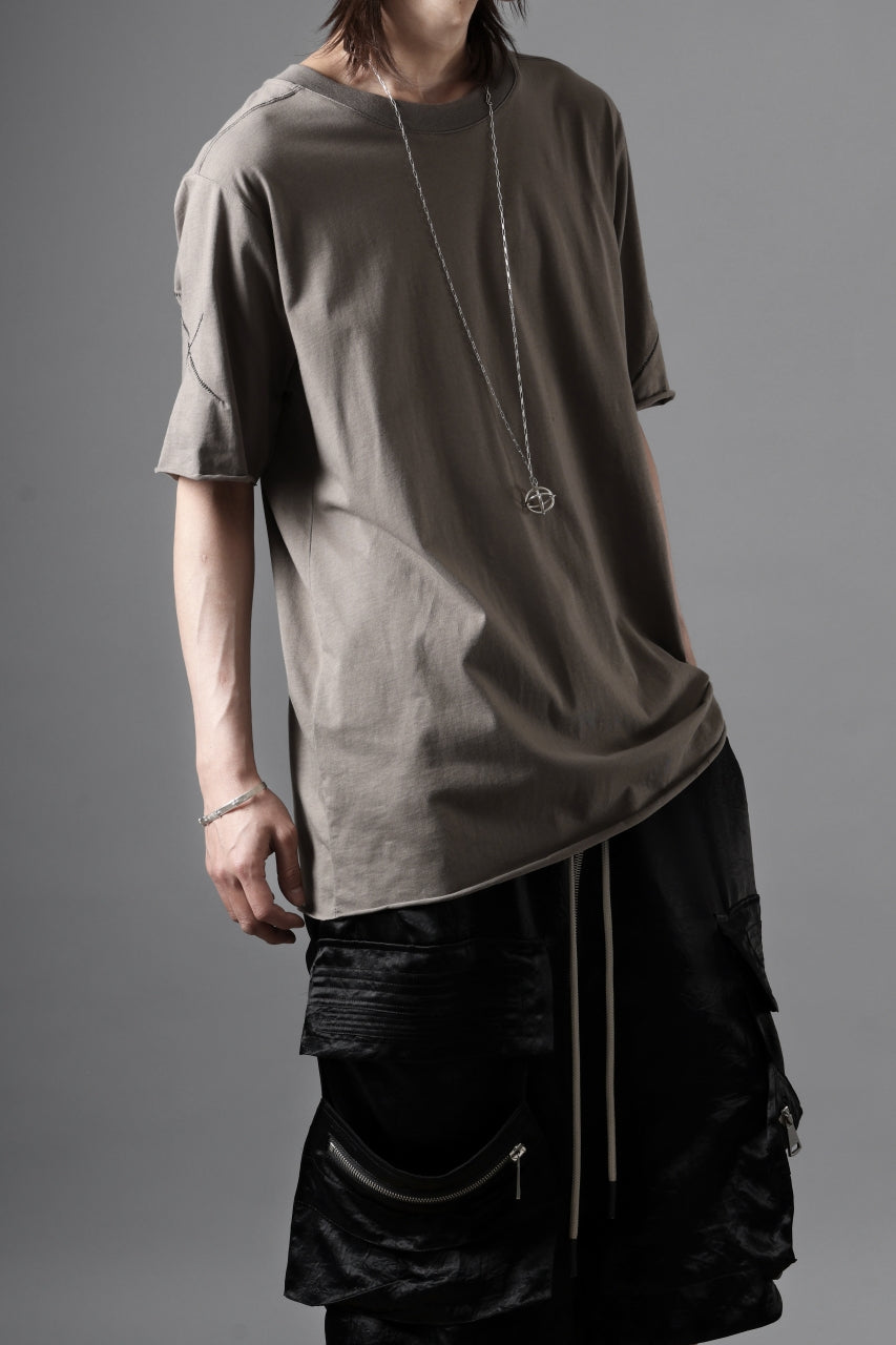 画像をギャラリービューアに読み込む, thom/krom STITCHING BASIC FIT T-SHIRT / SILKY COTTON JERSEY (ROCK)