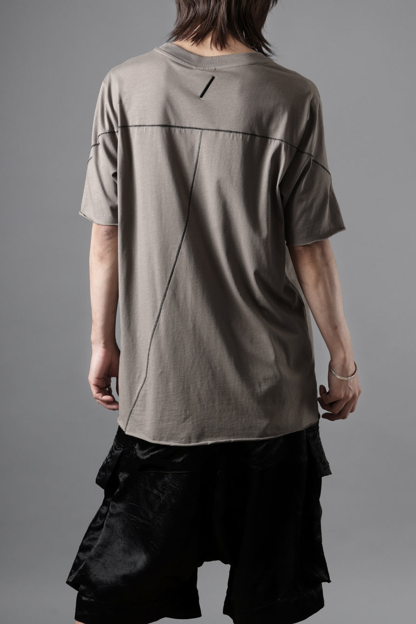 画像をギャラリービューアに読み込む, thom/krom STITCHING BASIC FIT T-SHIRT / SILKY COTTON JERSEY (ROCK)