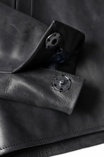 Load image into Gallery viewer, ierib EX-Collared Zip Jacket / Horse Nubuck Leather (BLACK)