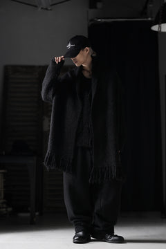 画像をギャラリービューアに読み込む, th products KAPOOR / Wide Tapered Pants / travel wool premiere (black)