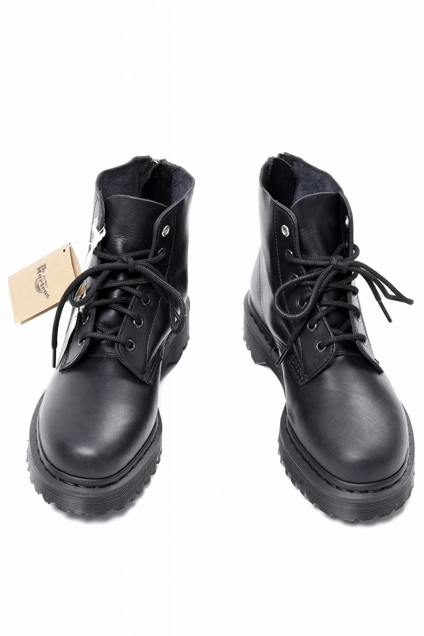 Y's x Dr. Martens 6 EYES BACK ZIP BOOTS 101 / CLASSIC CALF LEATHER (BLACK)