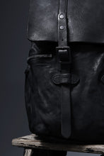 画像をギャラリービューアに読み込む, ISAMU KATAYAMA BACKLASH MILITARY FLAP DAYPACK / JAPAN DOUBLE SHOULDER OBJECT DYED (BLACK)