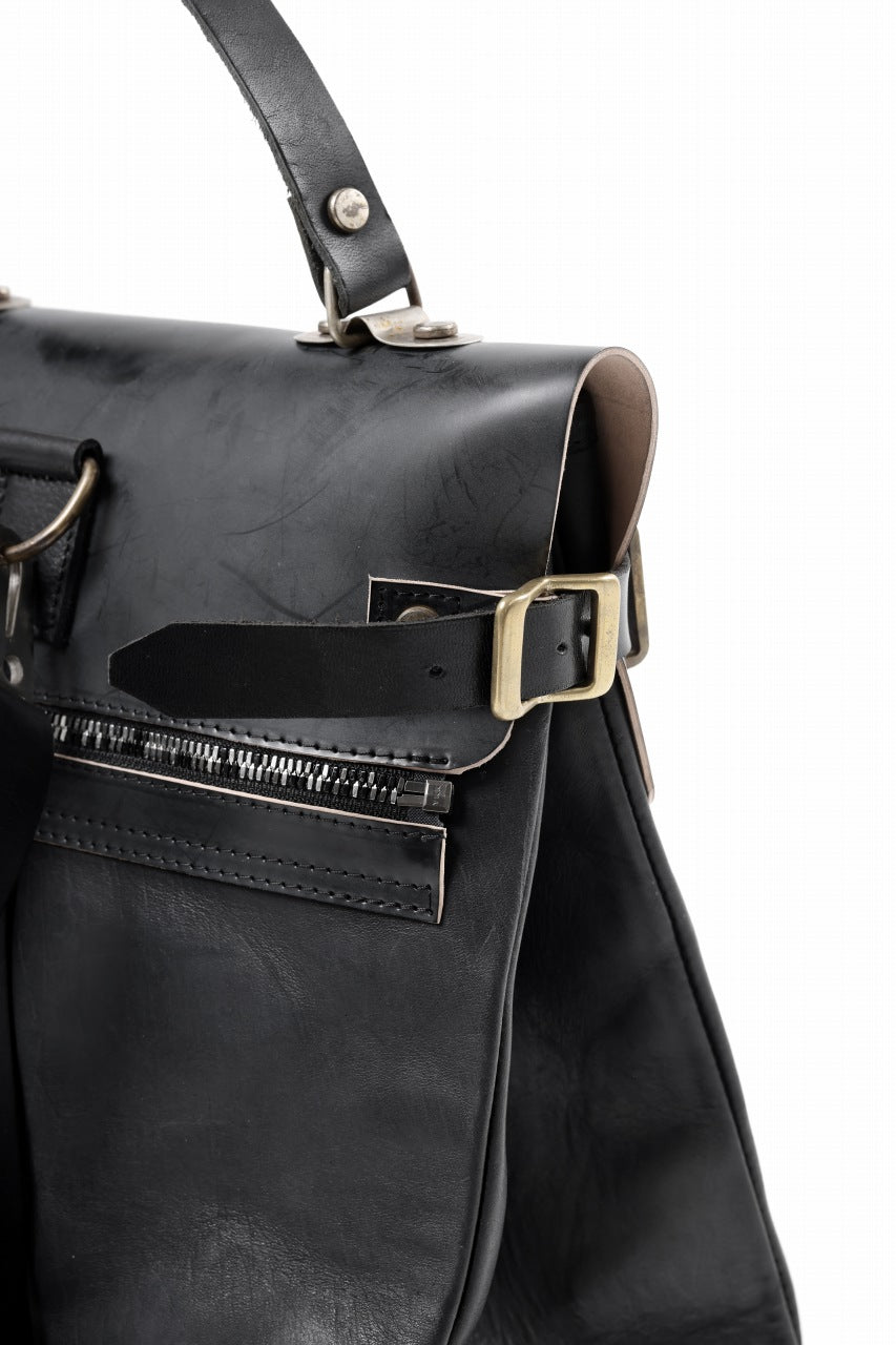 ierib exclusive GV Ruck Sack / Shell Cordovan + Shiny Horse Leather (BLACK)