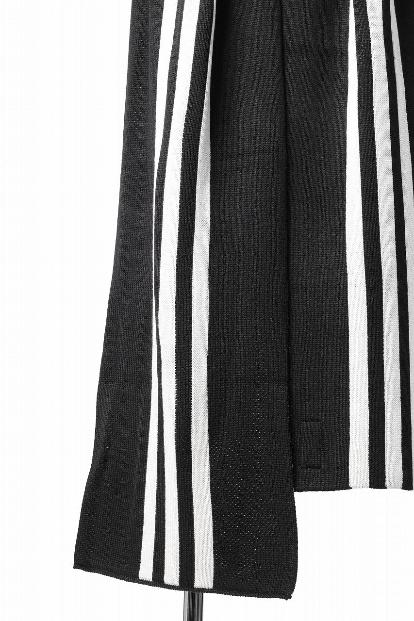 Y-3 Yohji Yamamoto 3 STRIPE SCARF (BLACK)