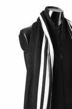 Load image into Gallery viewer, Y-3 Yohji Yamamoto 3 STRIPE SCARF (BLACK)