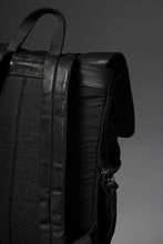 画像をギャラリービューアに読み込む, ISAMU KATAYAMA BACKLASH MILITARY FLAP DAYPACK / JAPAN DOUBLE SHOULDER OBJECT DYED (BLACK)