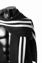 Load image into Gallery viewer, Y-3 Yohji Yamamoto 3 STRIPE SCARF (BLACK)