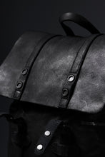 画像をギャラリービューアに読み込む, ISAMU KATAYAMA BACKLASH MILITARY FLAP DAYPACK / JAPAN DOUBLE SHOULDER OBJECT DYED (BLACK)