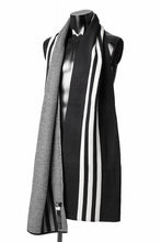 Load image into Gallery viewer, Y-3 Yohji Yamamoto 3 STRIPE SCARF (BLACK)