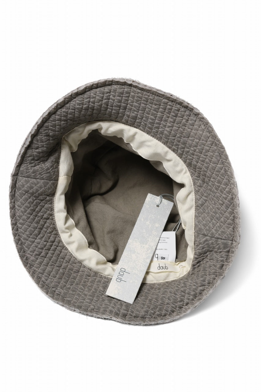 Load image into Gallery viewer, daub SOFT BUCKET HAT / PADDED FABRIC (TAUPE GREY)