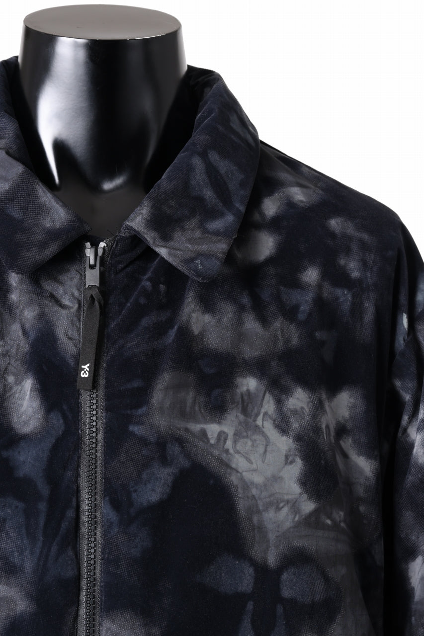 Y-3 Yohji Yamamoto AOP NYLON LINER JACKET / PERTEX QUANTUM & PRIMALOFT® (BLACK)