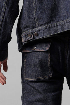 画像をギャラリービューアに読み込む, FULLCOUNT 1246W Bush Pants / 13.7oz Zimbabwe Selvedge Denim (INDIGO BLUE / ONE WASHED)