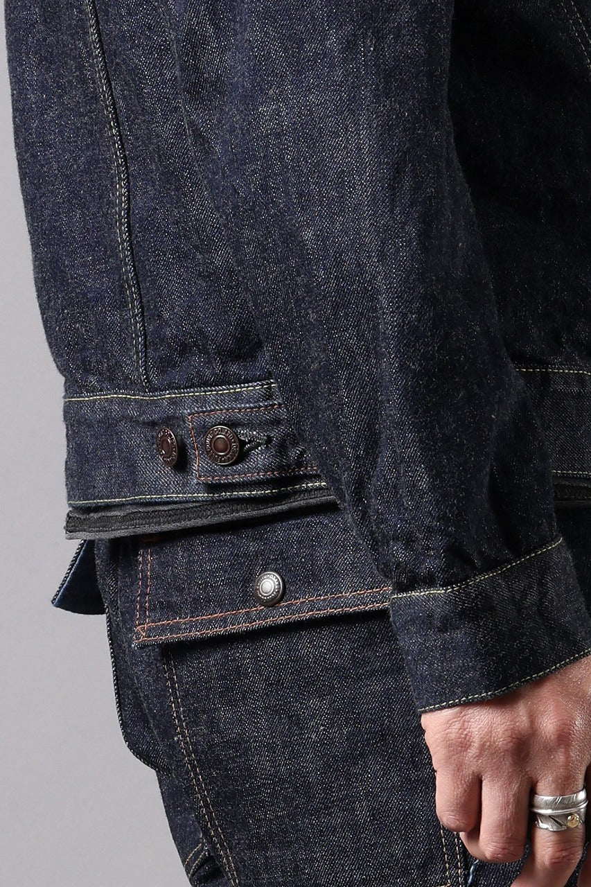 画像をギャラリービューアに読み込む, FULLCOUNT 2101W Type-3 Jean Jacket / 13.7oz Zimbabwe Selvedge Denim (INDIGO BLUE / ONE WASHED)