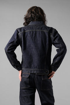 画像をギャラリービューアに読み込む, FULLCOUNT 2101W Type-3 Jean Jacket / 13.7oz Zimbabwe Selvedge Denim (INDIGO BLUE / ONE WASHED)