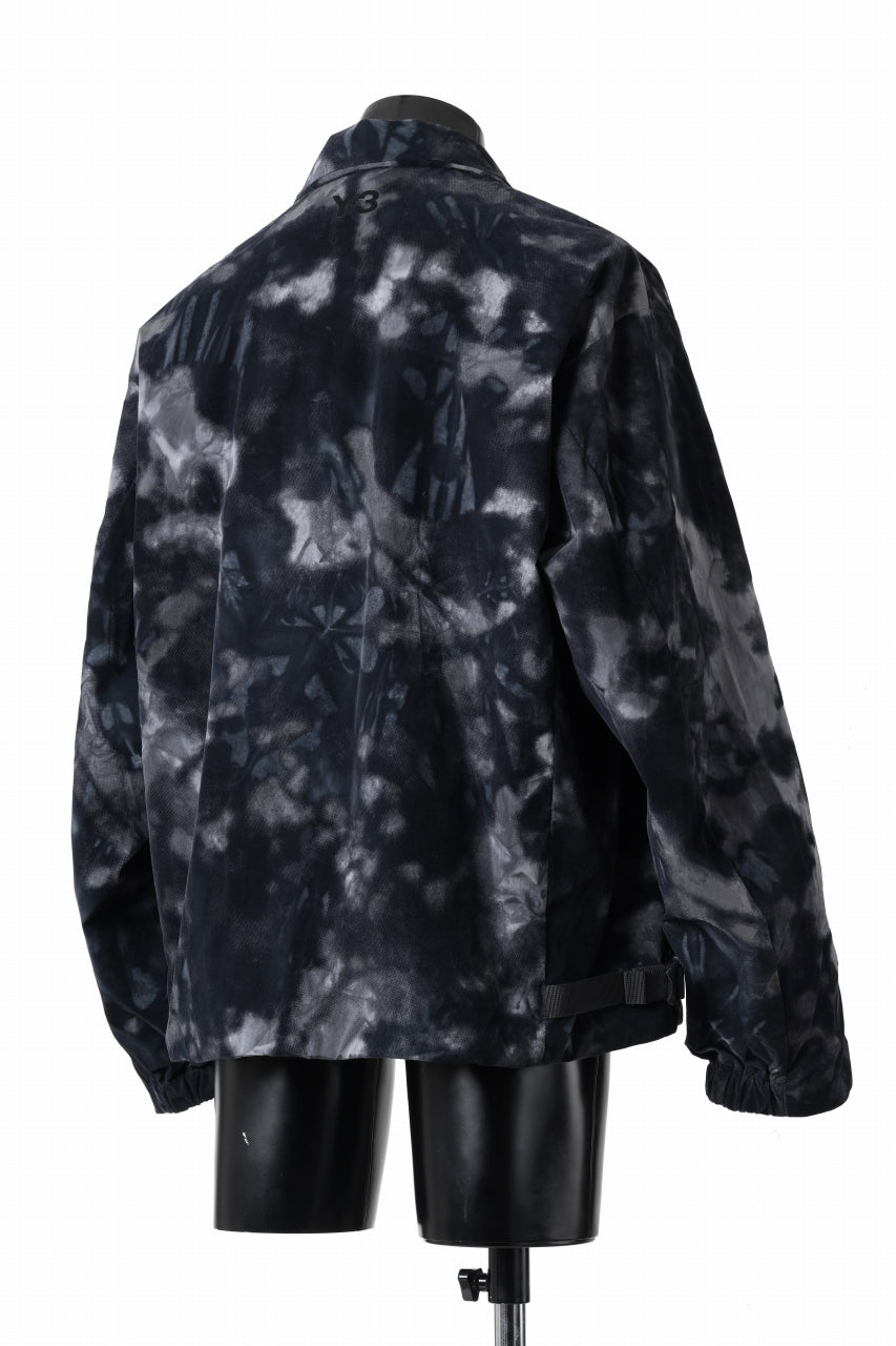 Y-3 Yohji Yamamoto AOP NYLON LINER JACKET / PERTEX QUANTUM & PRIMALOFT® (BLACK)