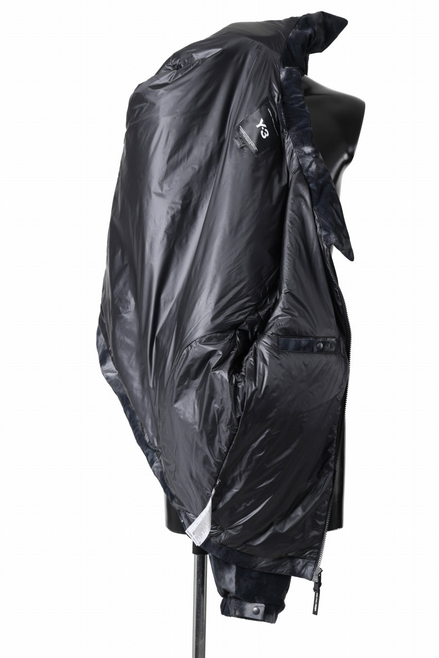 Y-3 Yohji Yamamoto AOP NYLON LINER JACKET / PERTEX QUANTUM & PRIMALOFT® (BLACK)