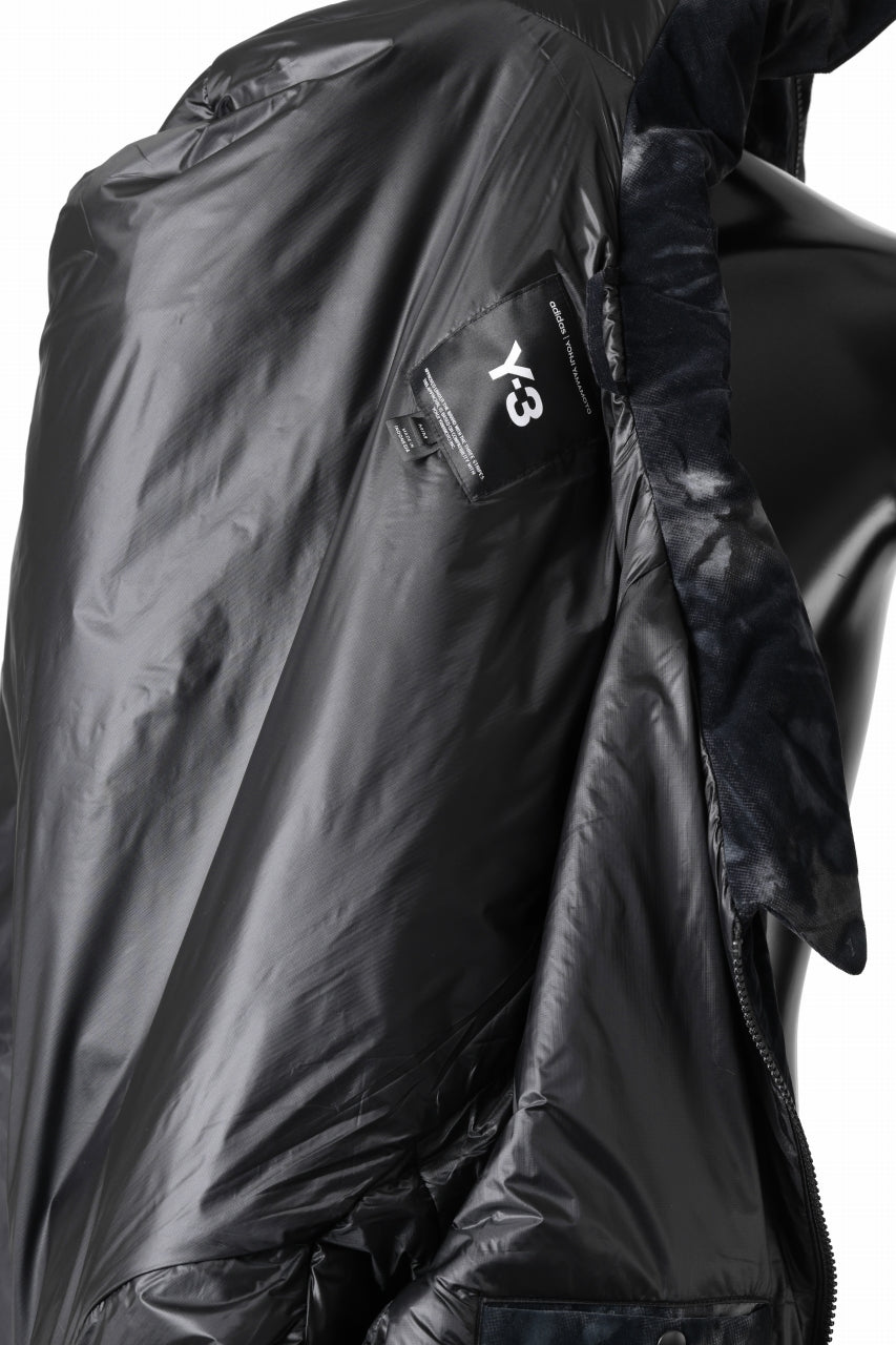 Y-3 Yohji Yamamoto AOP NYLON LINER JACKET / PERTEX QUANTUM & PRIMALOFT® (BLACK)