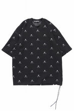 画像をギャラリービューアに読み込む, mastermind JAPAN SKULL MONOGRAM PILE SS TEE / BOXY FIT (BLACK)