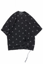 画像をギャラリービューアに読み込む, mastermind JAPAN SKULL MONOGRAM PILE SS TEE / BOXY FIT (BLACK)