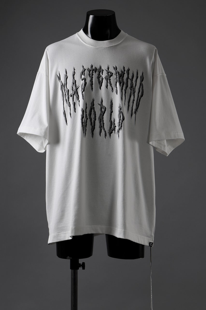 MASTERMIND WORLD DEATH METAL TEE / OVERSIZED (WHITE)