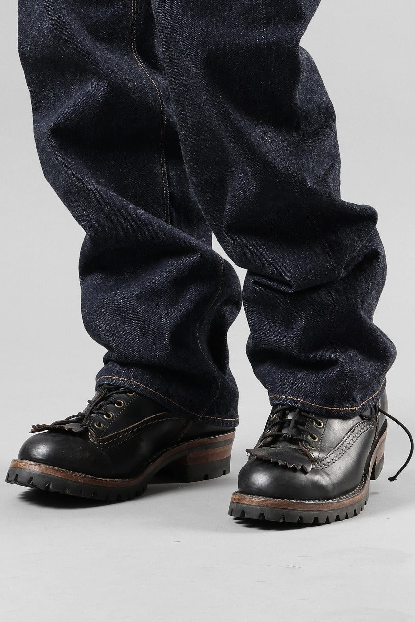 画像をギャラリービューアに読み込む, FULLCOUNT 0105W Wide Jeans / 13.7oz Zimbabwe Selvedge Denim (INDIGO BLUE / ONE WASHED)