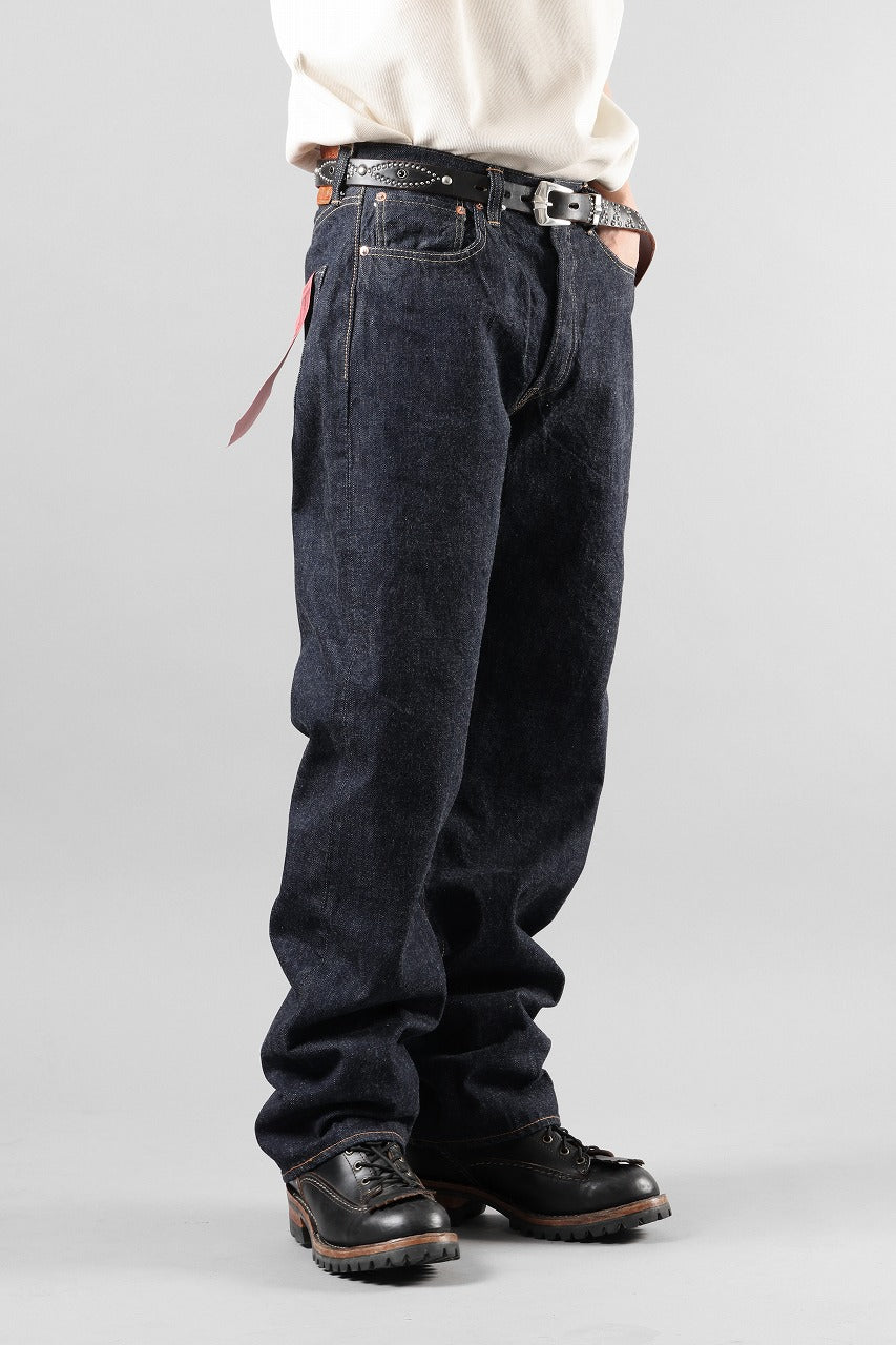 画像をギャラリービューアに読み込む, FULLCOUNT 0105W Wide Jeans / 13.7oz Zimbabwe Selvedge Denim (INDIGO BLUE / ONE WASHED)