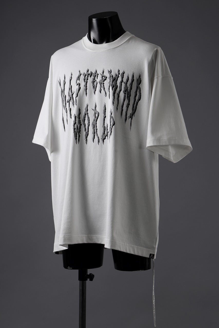 MASTERMIND WORLD DEATH METAL TEE / OVERSIZED (WHITE)