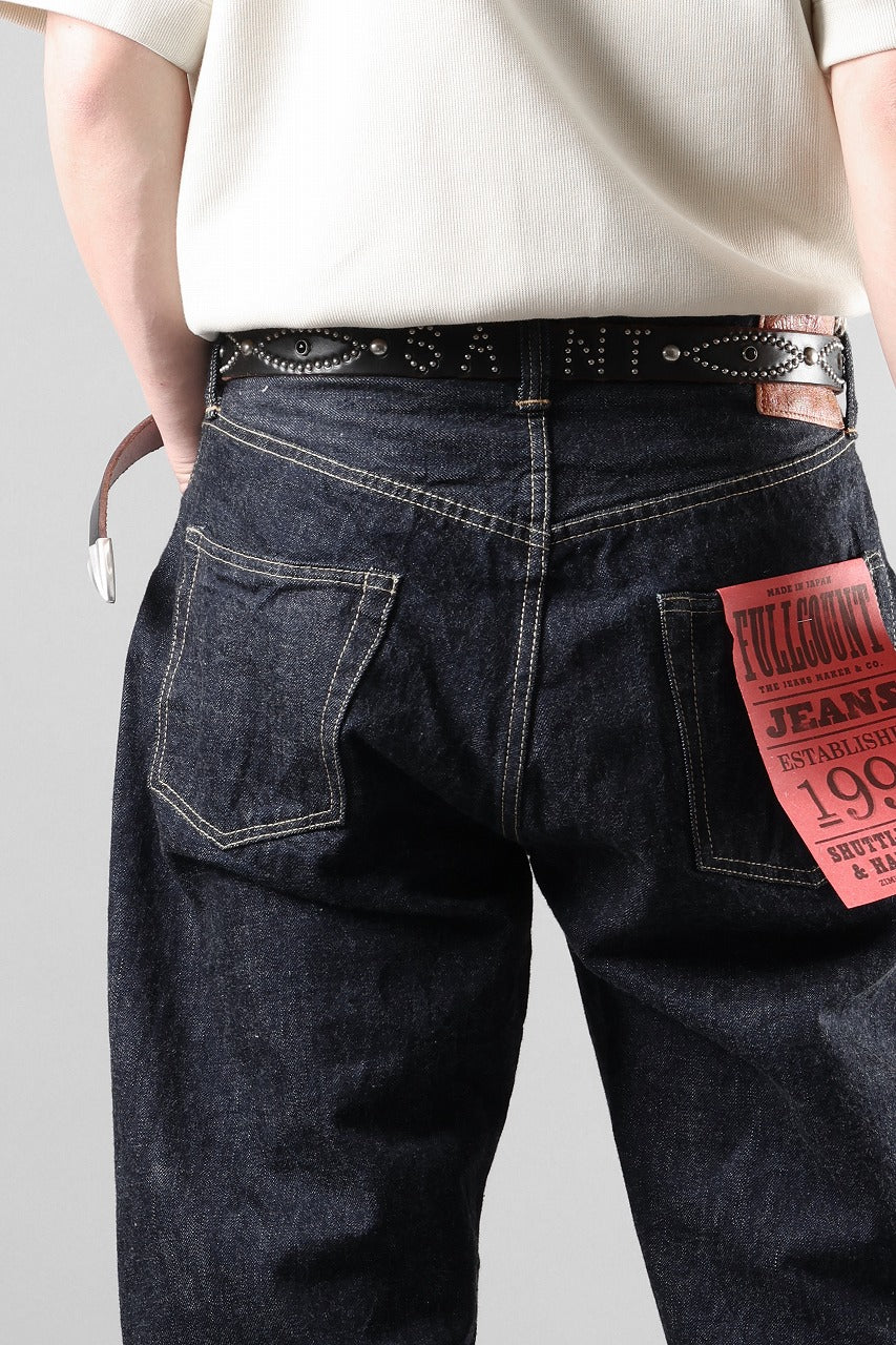 画像をギャラリービューアに読み込む, FULLCOUNT 0105W Wide Jeans / 13.7oz Zimbabwe Selvedge Denim (INDIGO BLUE / ONE WASHED)