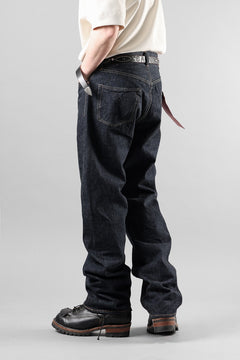 画像をギャラリービューアに読み込む, FULLCOUNT 0105W Wide Jeans / 13.7oz Zimbabwe Selvedge Denim (INDIGO BLUE / ONE WASHED)