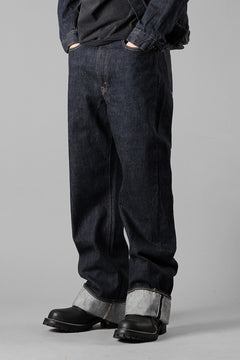 画像をギャラリービューアに読み込む, FULLCOUNT 0107W MONROE Wide Straight Jeans / 13.7oz Zimbabwe Selvedge Denim (INDIGO BLUE / ONE WASHED)