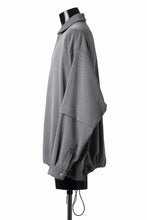 Load image into Gallery viewer, A.F ARTEFACT LAYERED SLEEVE OVER SIZE SHIRTS / SERGE TWILL (L.GREY)