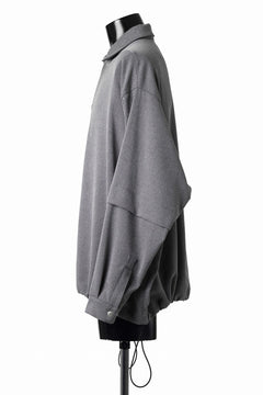 Load image into Gallery viewer, A.F ARTEFACT LAYERED SLEEVE OVER SIZE SHIRTS / SERGE TWILL (L.GREY)