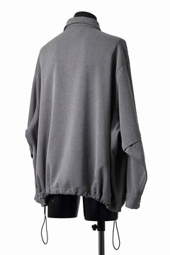 Load image into Gallery viewer, A.F ARTEFACT LAYERED SLEEVE OVER SIZE SHIRTS / SERGE TWILL (L.GREY)