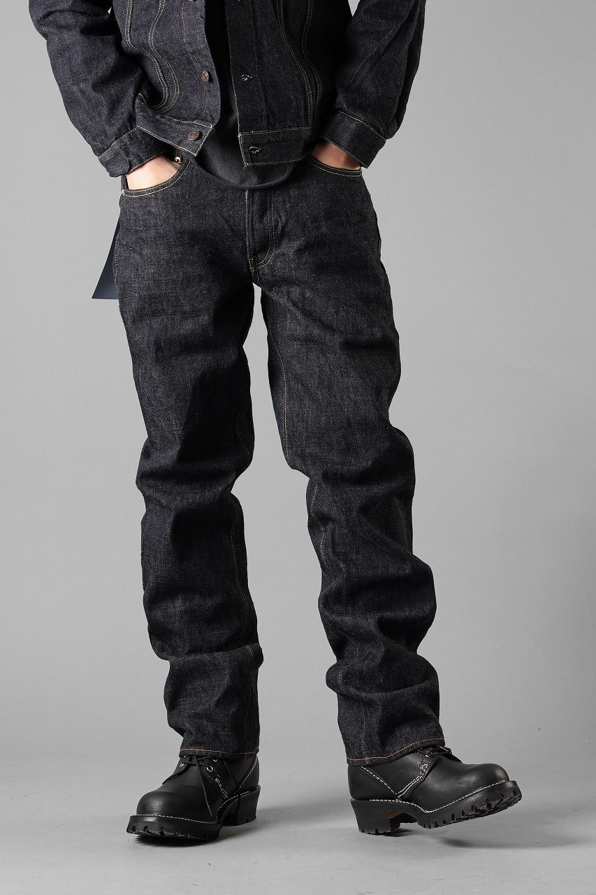 画像をギャラリービューアに読み込む, FULLCOUNT 1101XXW Straight Jeans / 15.5oz Zimbabwe Selvedge Denim (INDIGO BLUE / ONE WASHED)