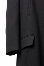 Load image into Gallery viewer, Y&#39;s for men SINGLE LONG JACKET / WOOL / NYLON FLANNEL (BLACK)