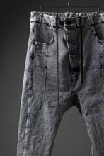 Load image into Gallery viewer, BORIS BIDJAN SABERI CROPPED TROUSER / OXIDISED &quot;P15.1 BF-FKU10002&quot; (BLEACH DENIM)