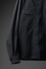 画像をギャラリービューアに読み込む, OPPOSE DUALITY PANEL SHIRT JACKET / WOOL x COTTON TWILL (GRAY)