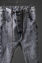 Load image into Gallery viewer, BORIS BIDJAN SABERI CROPPED TROUSER / OXIDISED &quot;P15.1 BF-FKU10002&quot; (BLEACH DENIM)