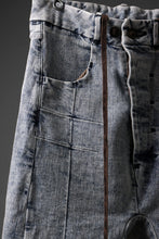 Load image into Gallery viewer, BORIS BIDJAN SABERI CROPPED TROUSER / OXIDISED &quot;P15.1 BF-FKU10002&quot; (BLEACH DENIM)