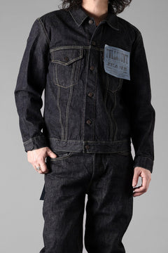 画像をギャラリービューアに読み込む, FULLCOUNT 2101XXW Type-3 Jean Jacket / 15.5oz Zimbabwe Selvedge Denim (INDIGO BLUE / ONE WASHED)