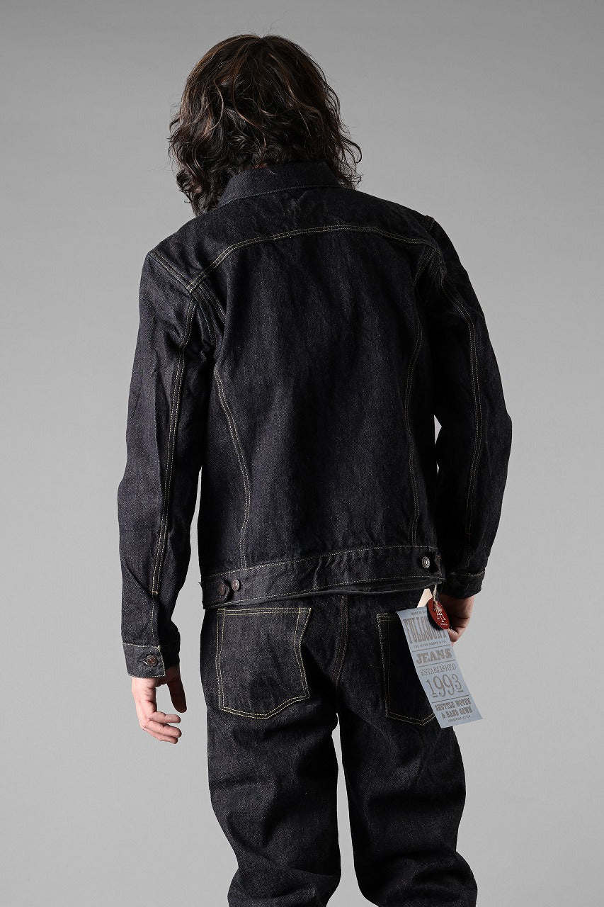 画像をギャラリービューアに読み込む, FULLCOUNT 2101XXW Type-3 Jean Jacket / 15.5oz Zimbabwe Selvedge Denim (INDIGO BLUE / ONE WASHED)