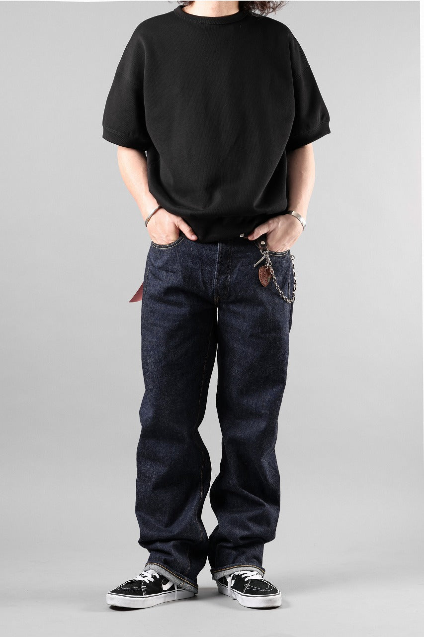 画像をギャラリービューアに読み込む, FULLCOUNT 0105W Wide Jeans / 13.7oz Zimbabwe Selvedge Denim (INDIGO BLUE / ONE WASHED)
